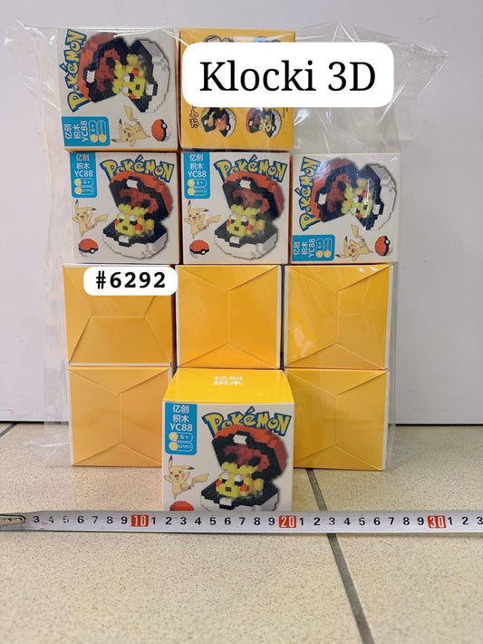 KLOCKI 3D MINI POKEMON