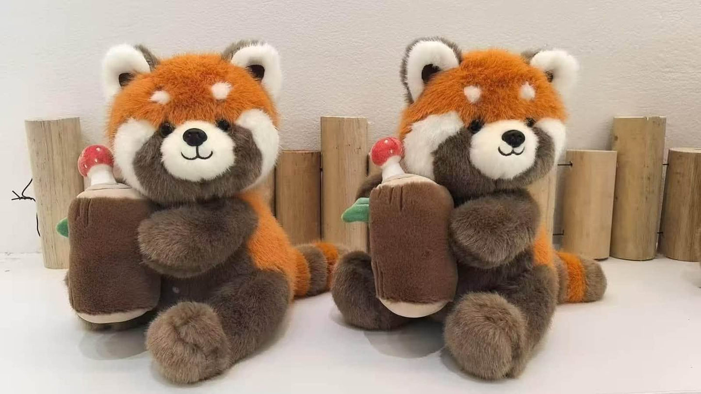 MASKOTKA PANDA RUDA 30 CM