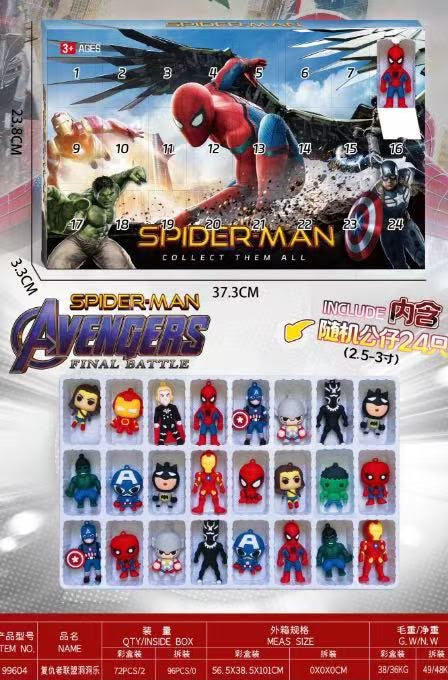 KALENDARZ ADWENTOWY SPIDERMAN