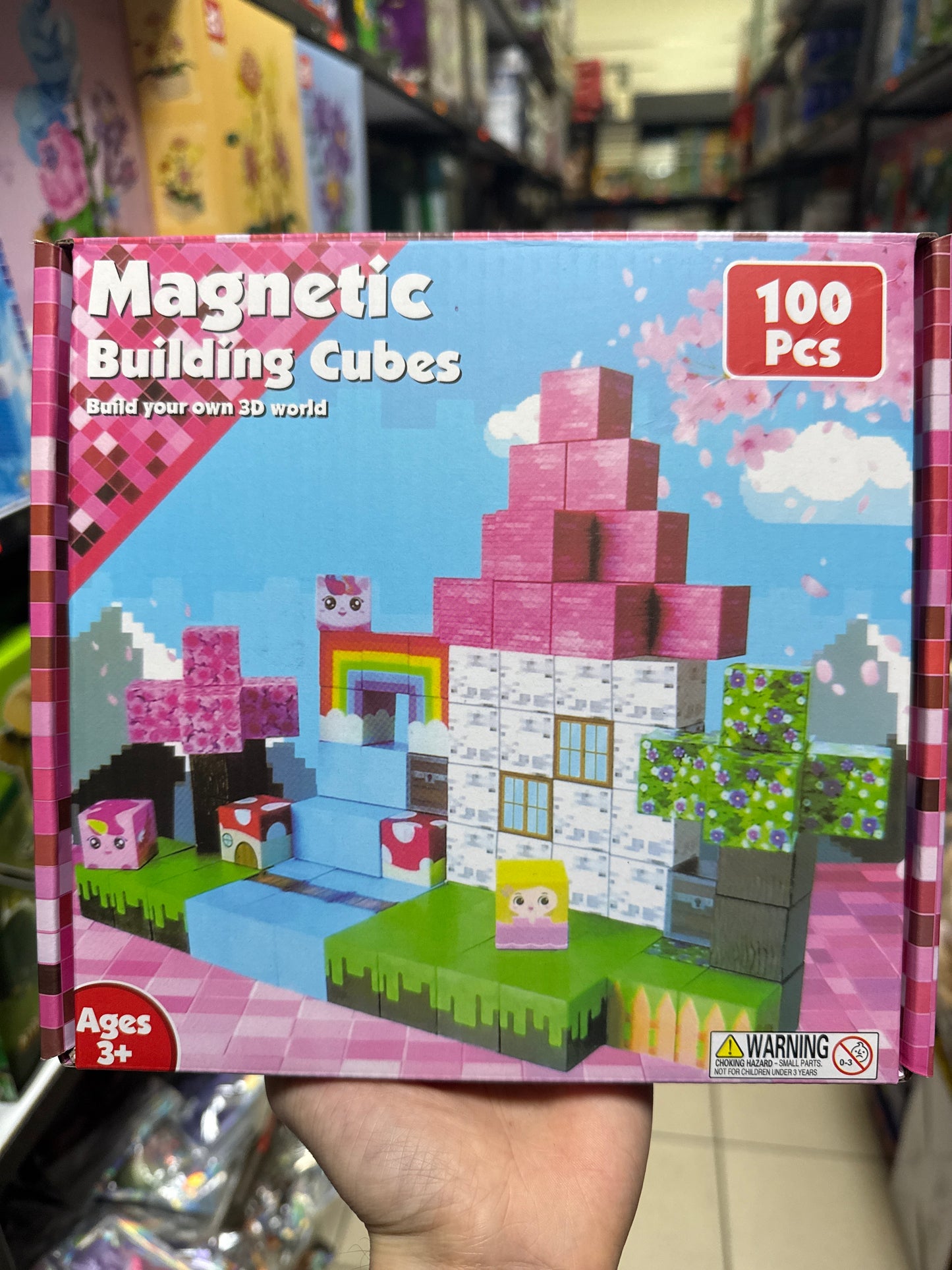 KLOCKI MINECRAFT MAGNETYCZNE 100 PCS.
