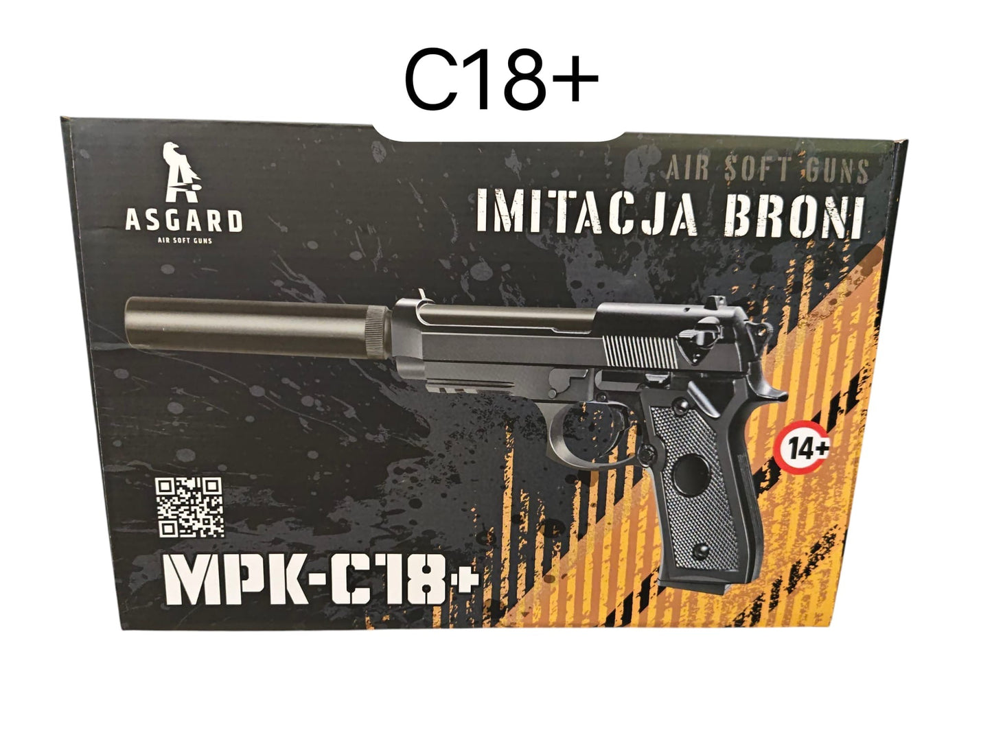 PISTOLET METALOWY C18+