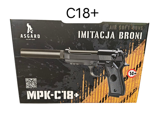 PISTOLET METALOWY C18+