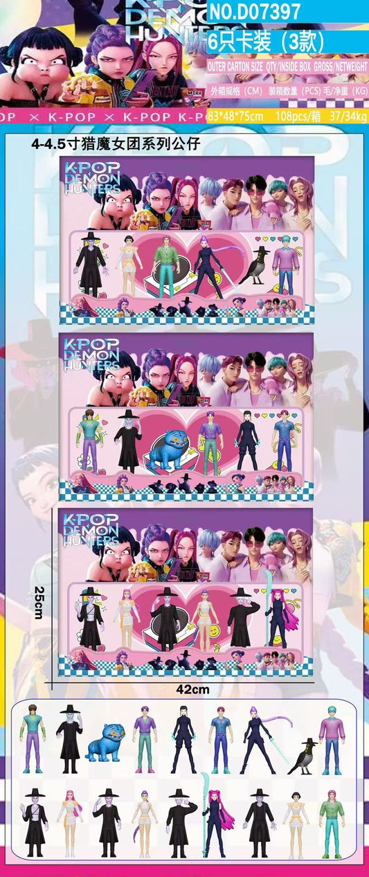 ZESTAW FIGUREK KPOP DEMON HUNTERS
