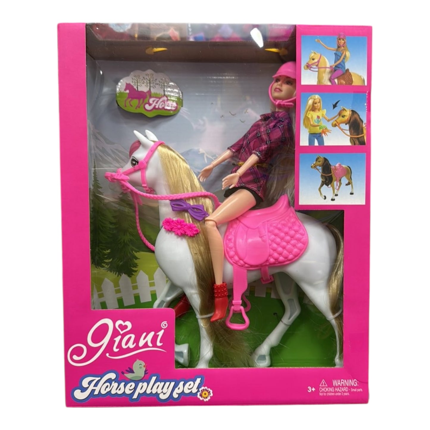 FIGURKA BARBIE NA KONIU