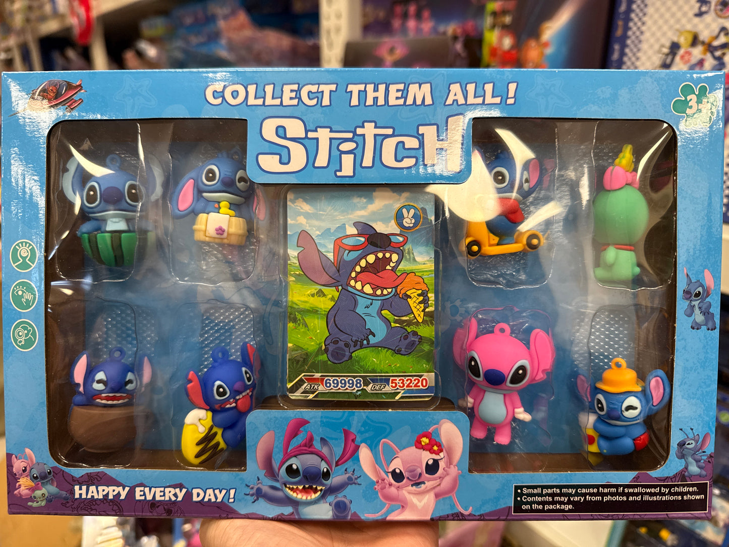 FIGURKI STITCH Z KARTAMI