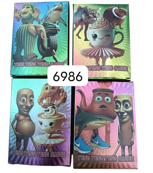 KARTY BRAINROT TĘCZOWE 55 KART