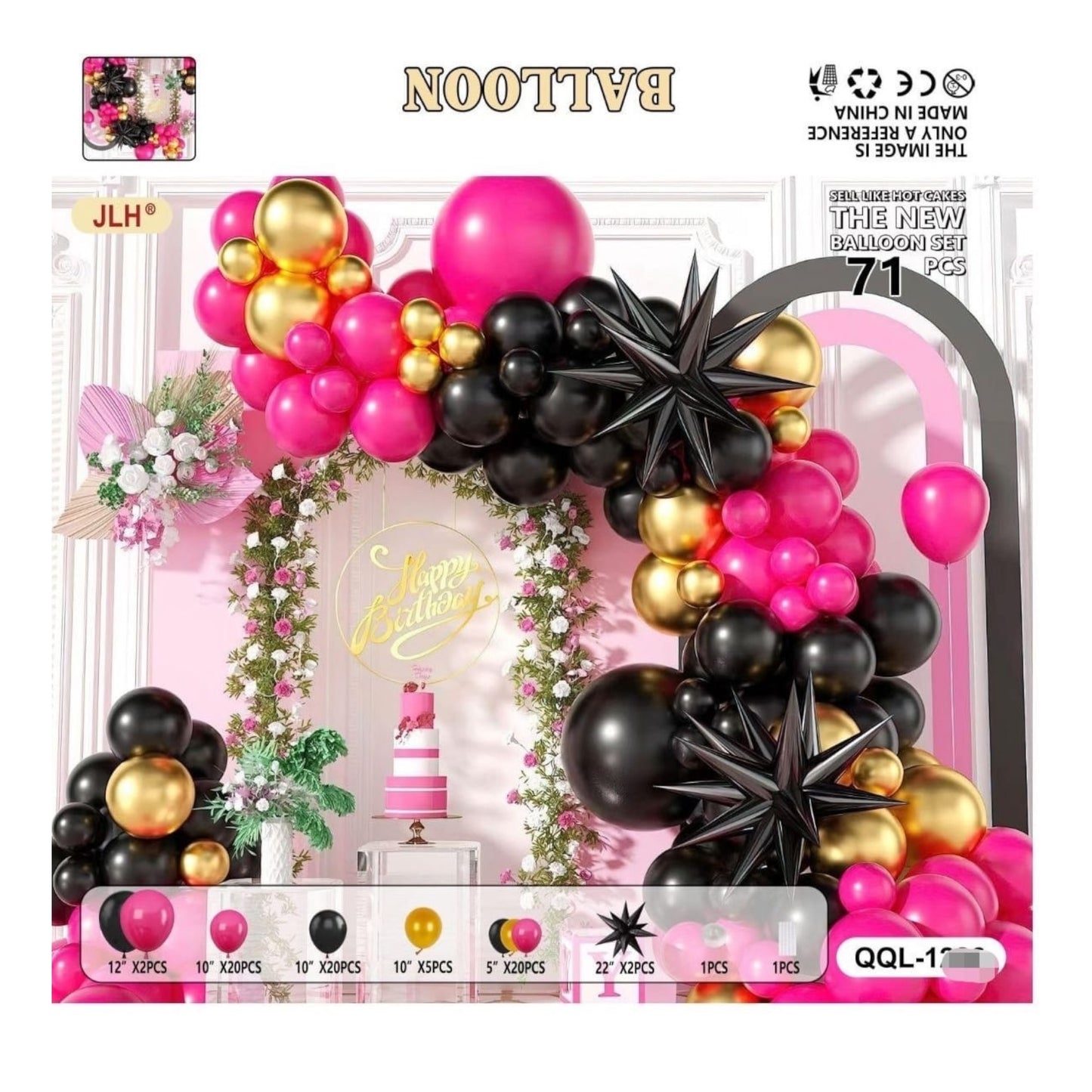 ZESTAW BALONÓW 70 PCS.