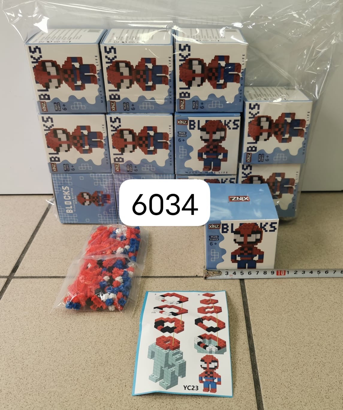 KLOCKI 3D MINI SPIDER MAN