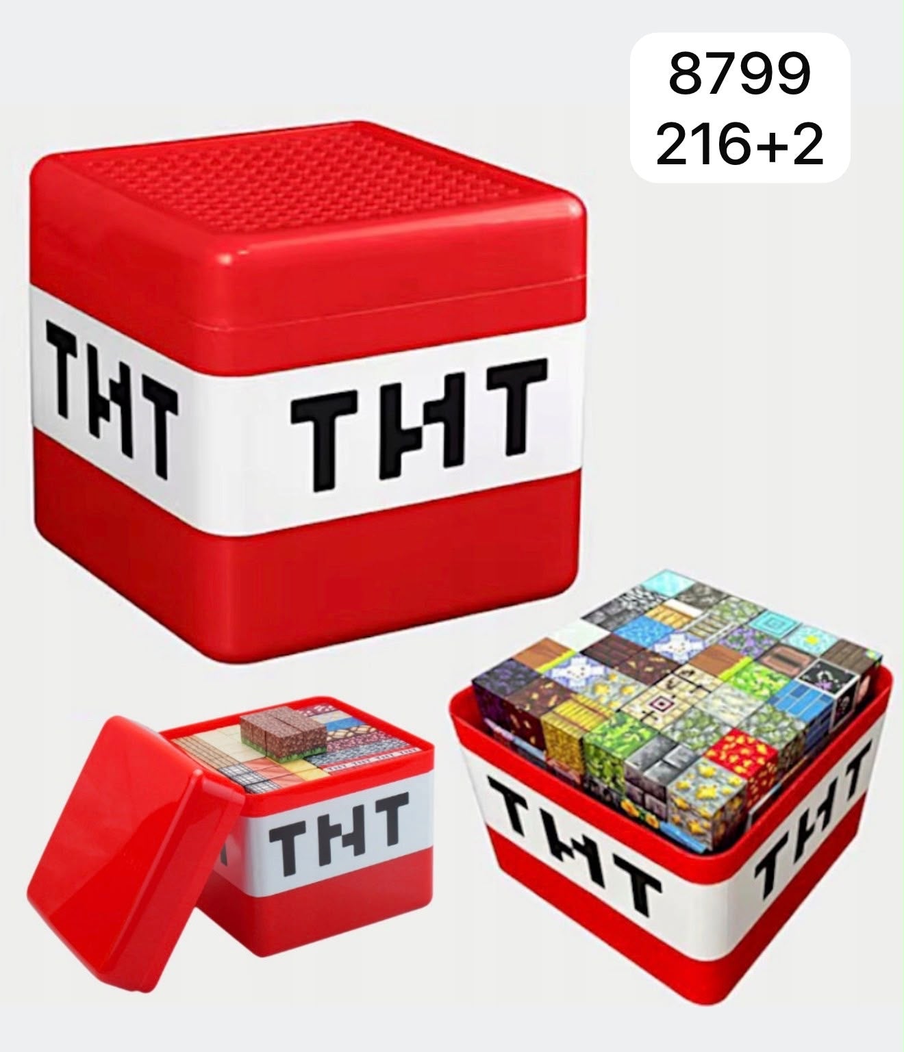 Klocki magnetyczny 218 elementów