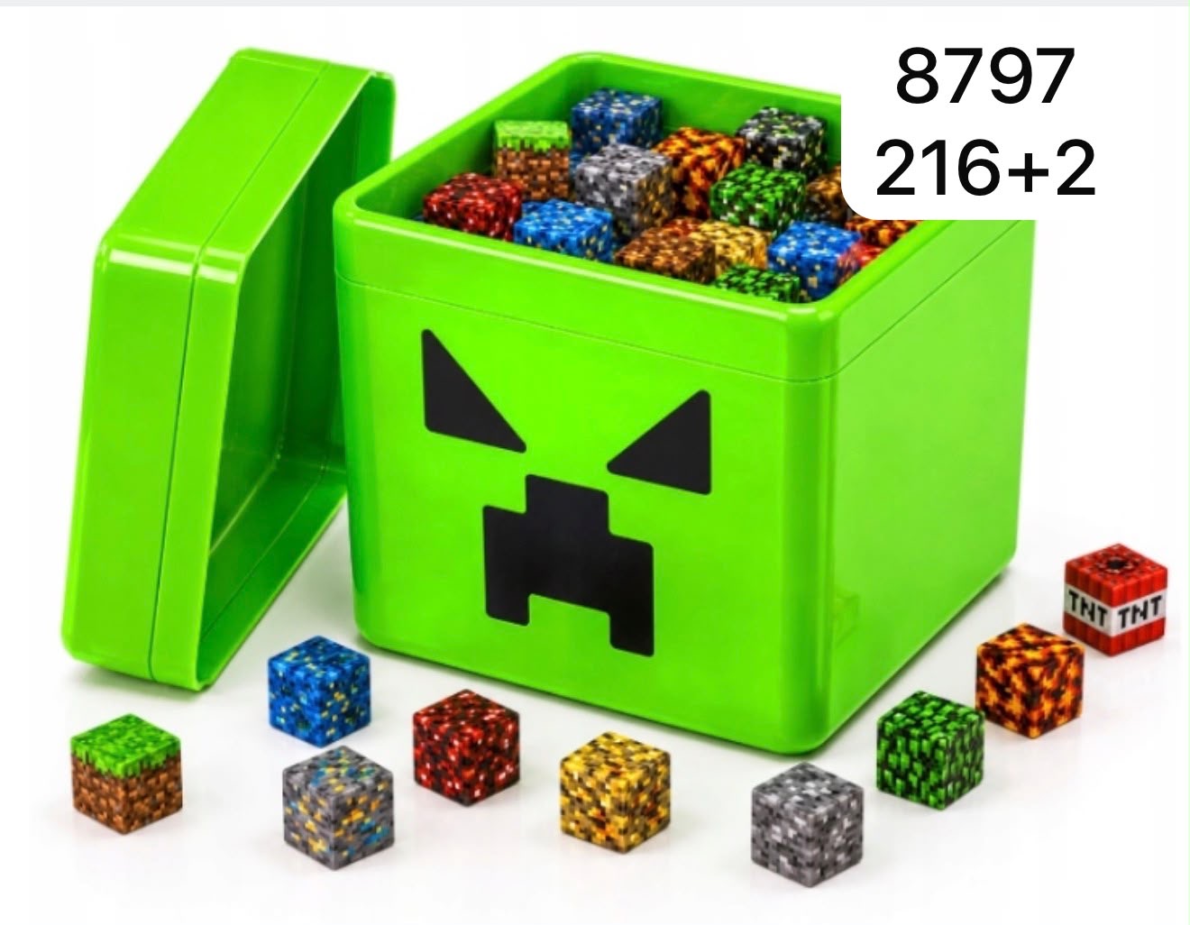 Klocki magnetyczny 218 elementów