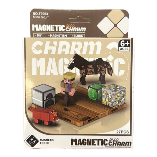 KLOCKI MAGNETYCZNE MINECRAFT 27 PCS.