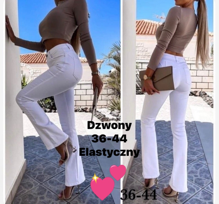 JEANSY DAMSKIE DZWONY