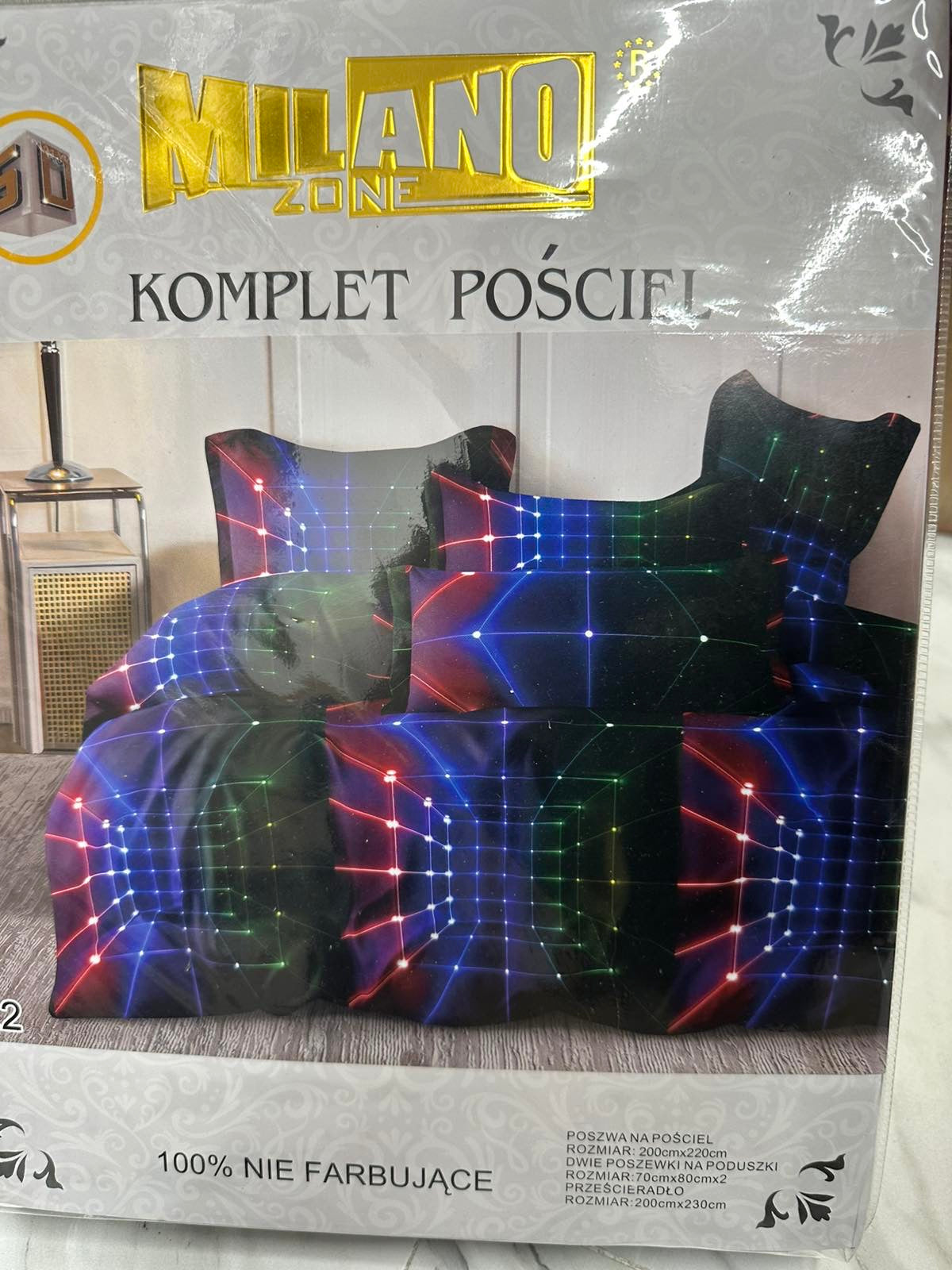 KOMPLET POŚCIELI 4 CZĘŚCIOWY W ROZMIARZE 200/2200