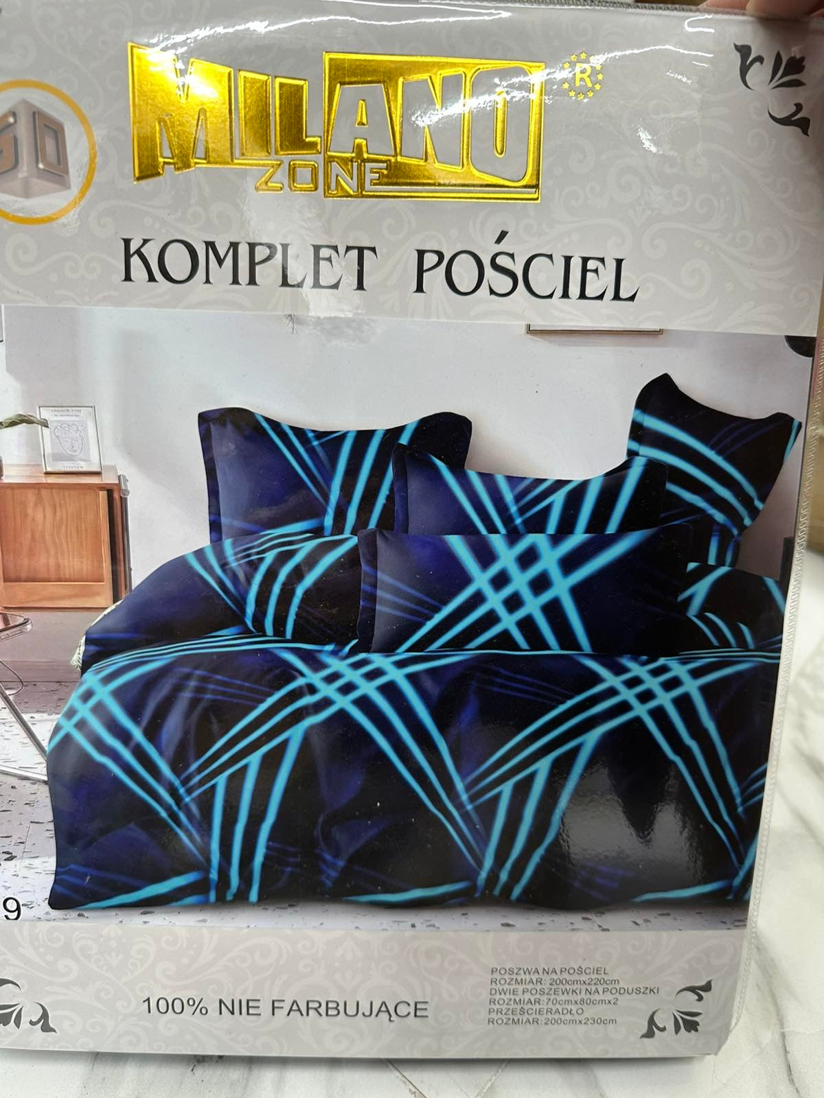 KOMPLET POŚCIELI 4 CZĘŚCIOWY W ROZMIARZE 200/2200