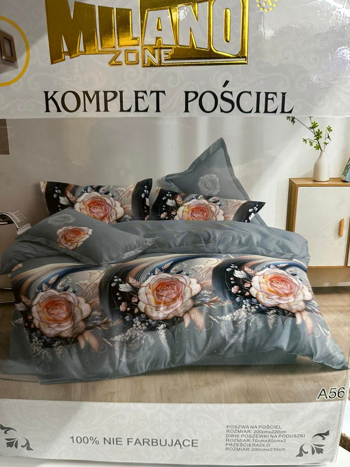 KOMPLET POŚCIELI 4 CZĘŚCIOWY W ROZMIARZE 200/2200