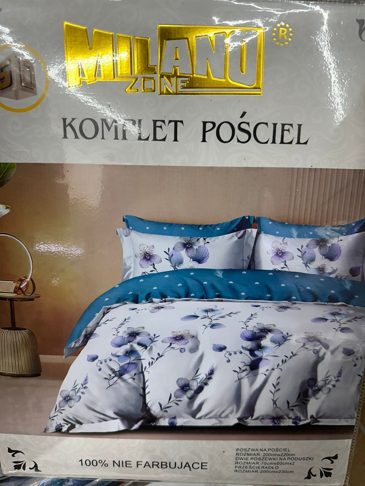KOMPLET POŚCIELI 4 CZĘŚCIOWY W ROZMIARZE 200/2200