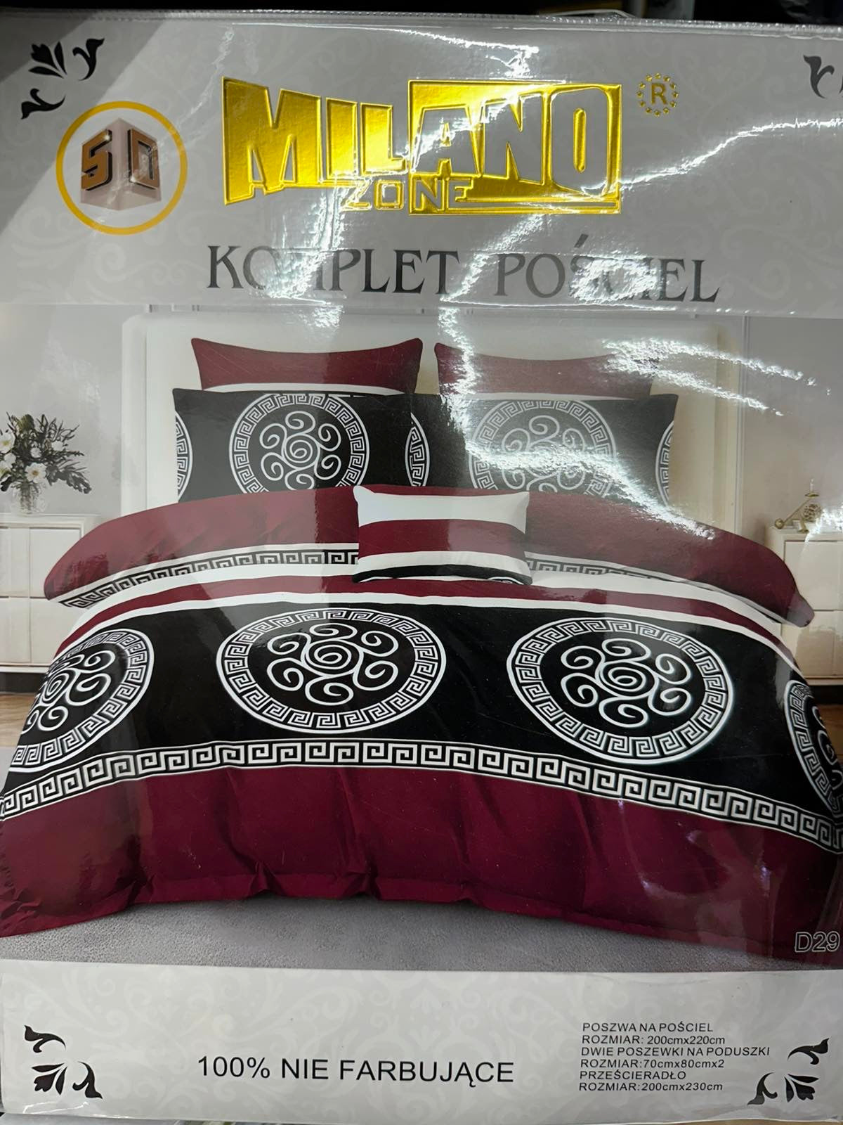 KOMPLET POŚCIELI 4 CZĘŚCIOWY W ROZMIARZE 200/2200