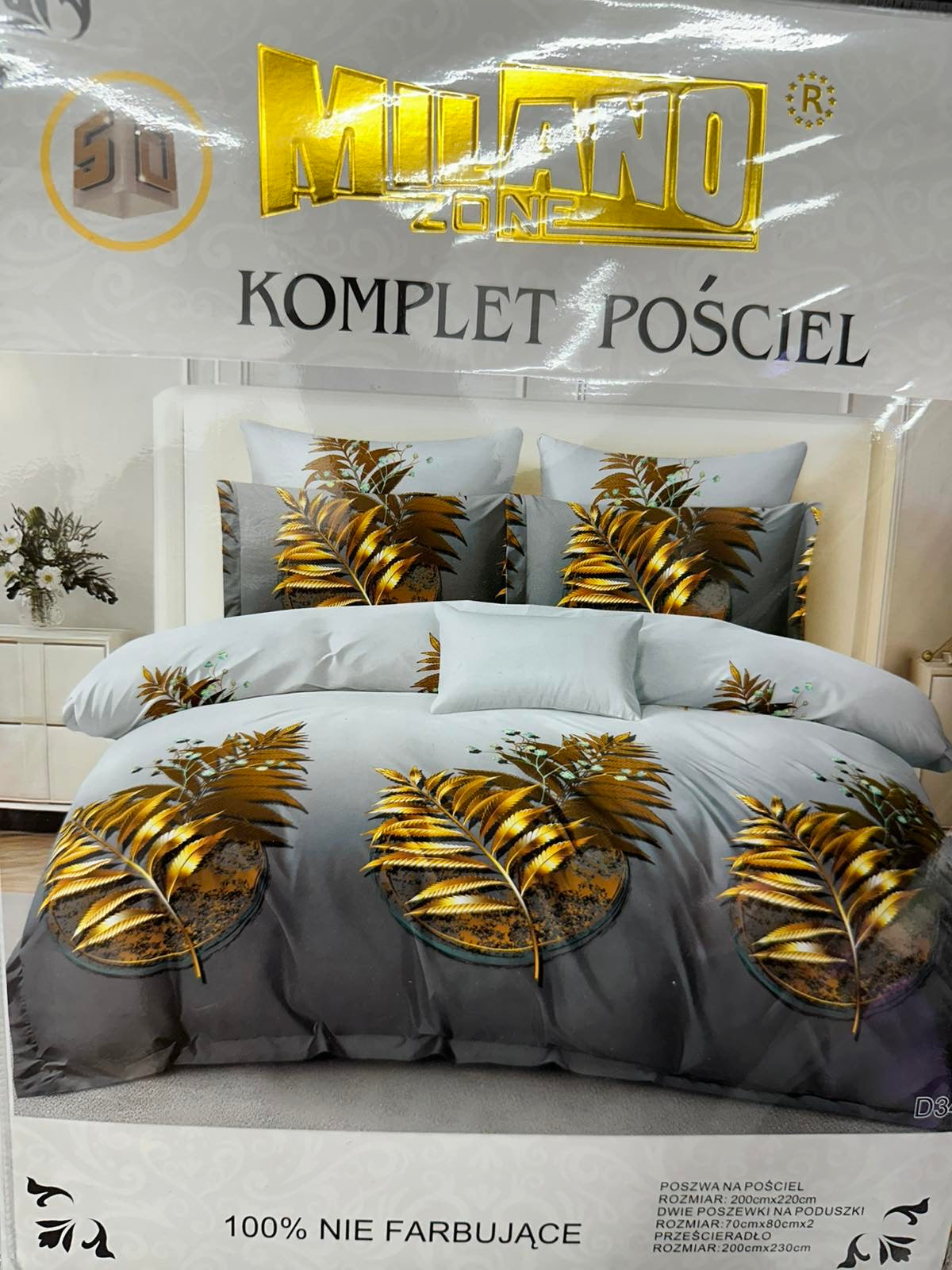 KOMPLET POŚCIELI 4 CZĘŚCIOWY W ROZMIARZE 200/2200