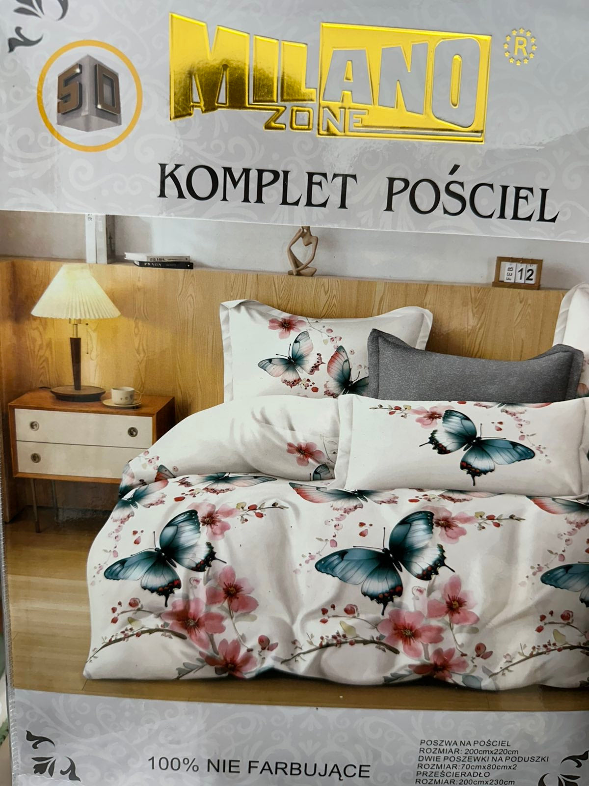 KOMPLET POŚCIELI 4 CZĘŚCIOWY W ROZMIARZE 200/2200