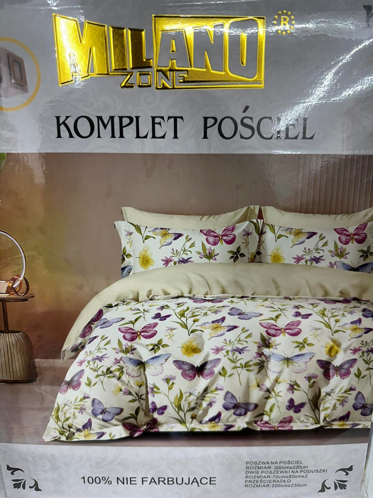 KOMPLET POŚCIELI 4 CZĘŚCIOWY W ROZMIARZE 200/2200