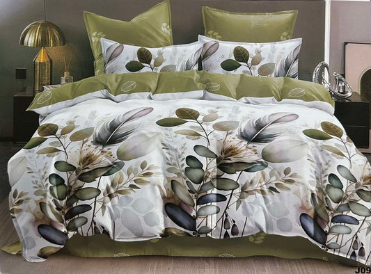 KOMPLET POŚCIELI 5D 100% SATYNA-BAWEŁNA "MILANO" 4CZ