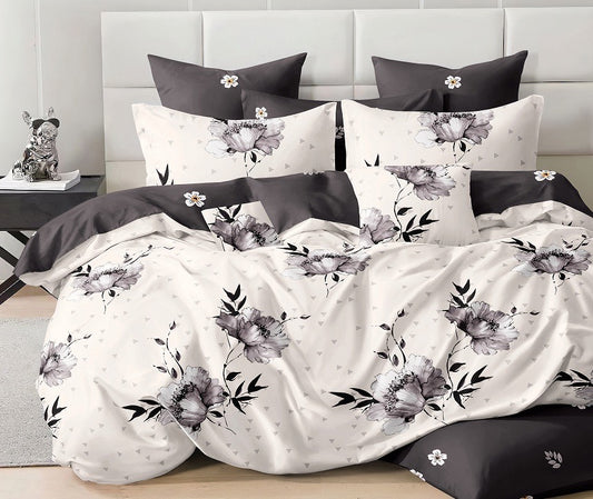 KOMPLET POŚCIELI 5D 100% SATYNA-BAWEŁNA "MILANO" 4CZ