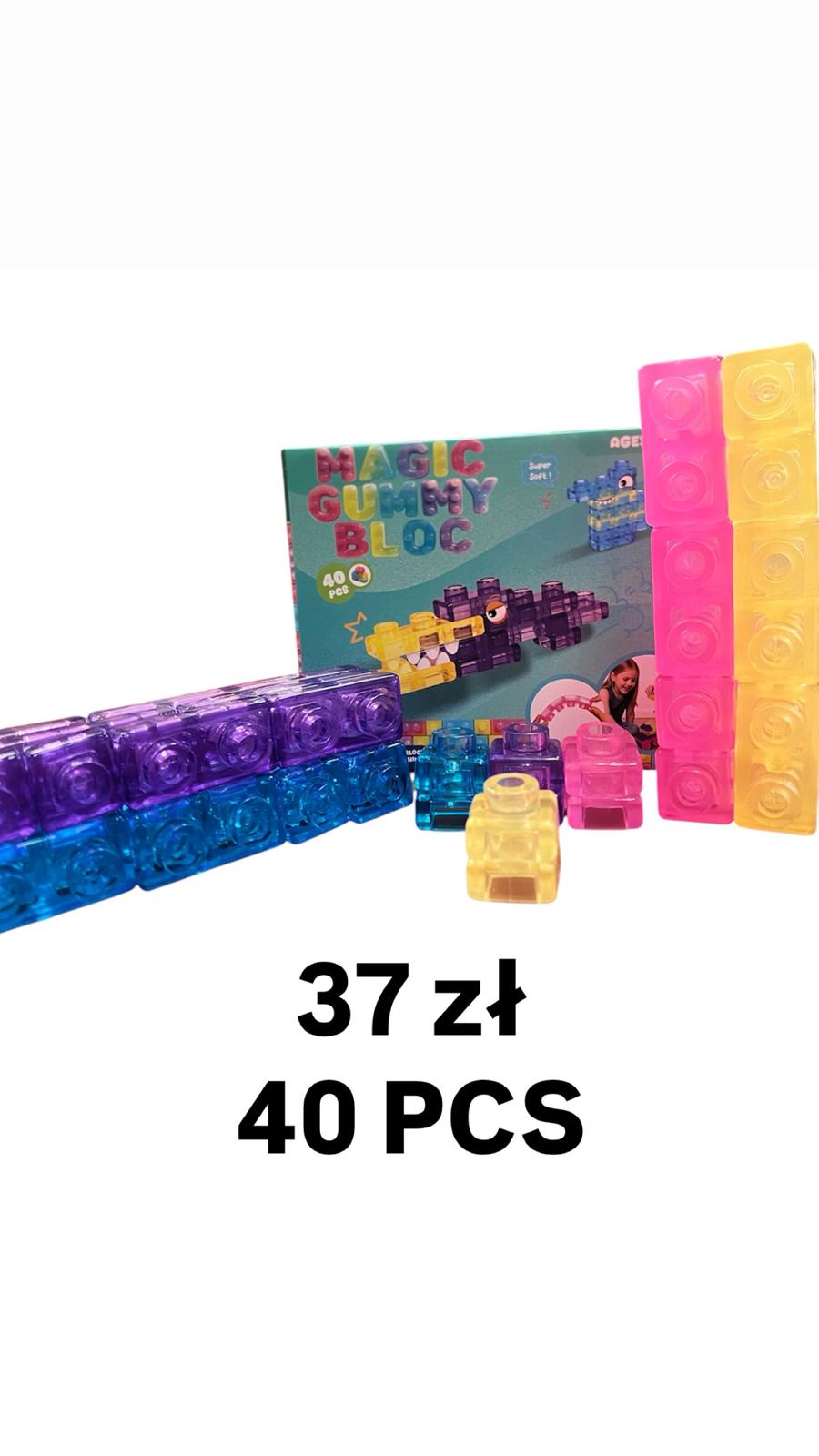 KLOCKI GNIOTEK MAGIC GUMMY BLOCK 40 PCS.