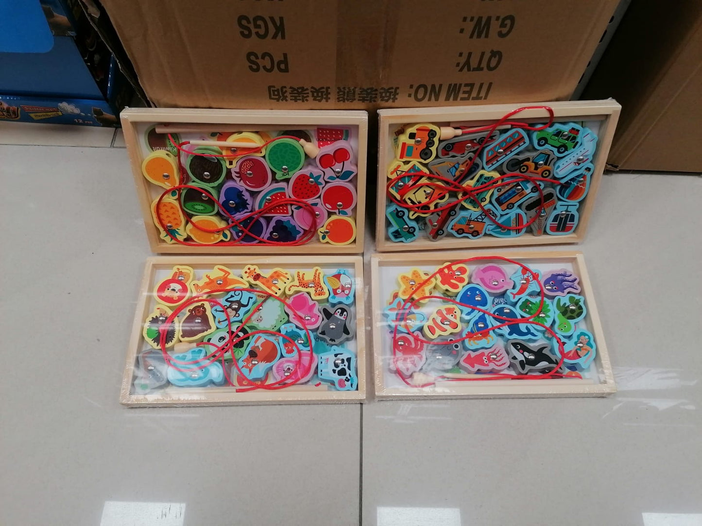 ZABAWKA DREWNIANA Z MAGNESEM 22 x 15 CM