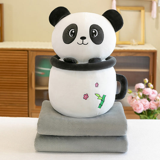 MASKOTKA PANDA Z KOCYKIEM