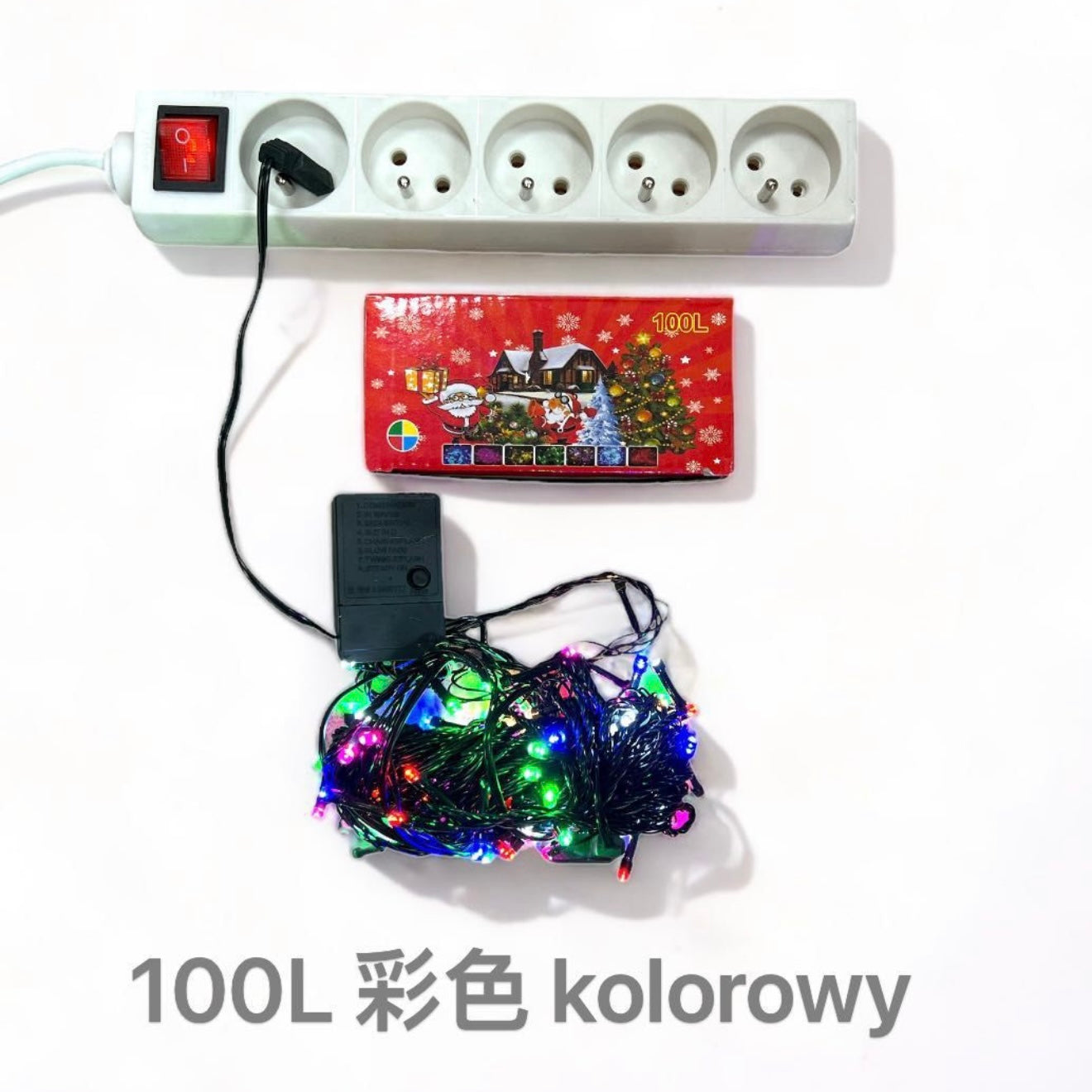 LAMPKI CHOINKOWE 100L MULTIKOLOROWY