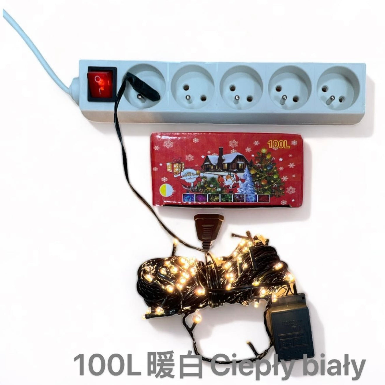 LAMPKI CHOINKOWE 100L CIEPŁY BIAŁY