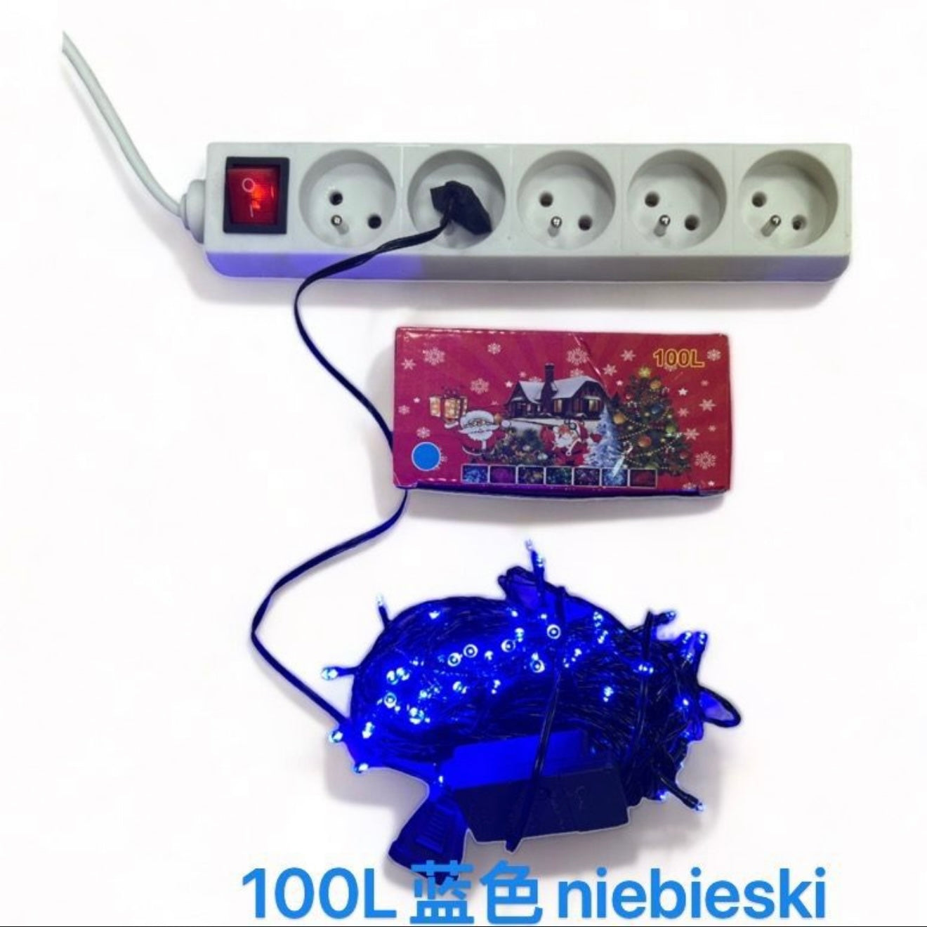 LAMPKI CHOINKOWE 100L NIEBIESKI