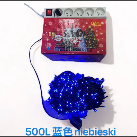 LAMPKI CHOINKOWE 500L NIEBIESKI