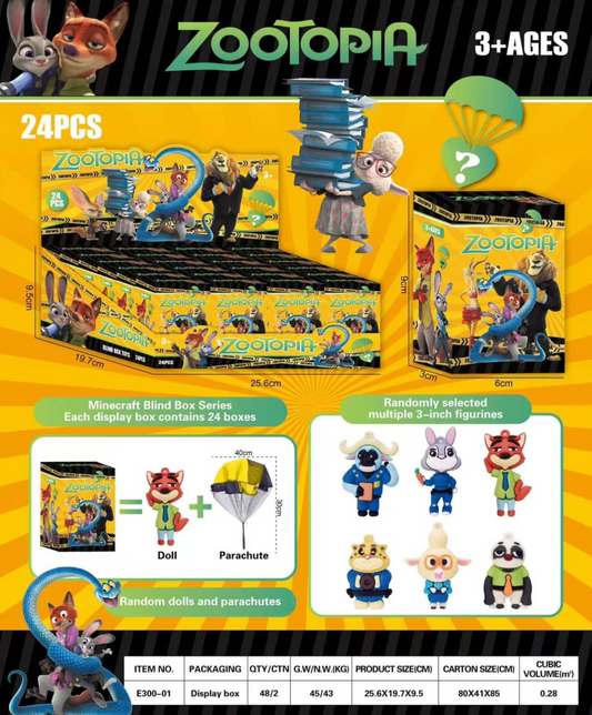 FIGURKA ZOOTOPIA Z SPADOCHRONEM