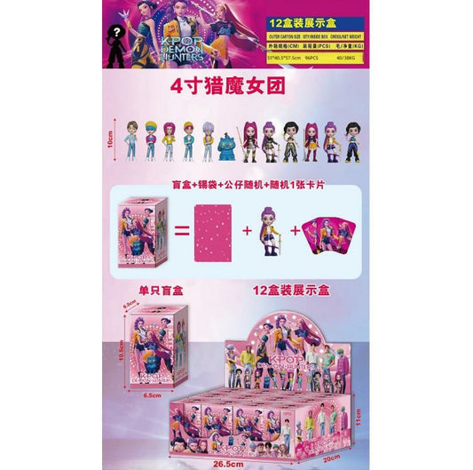 FIGURKA KPOP Z KARTAMI 4INCHES