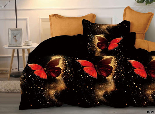 KOMPLET POŚCIELI 5D 100% SATYNA-BAWEŁNA 4CZ. 200/220