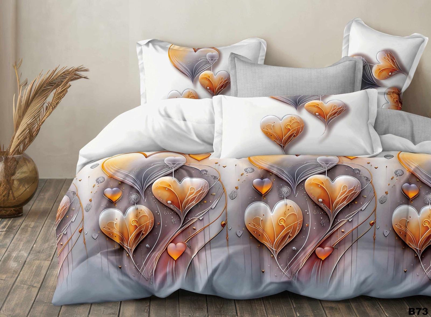 KOMPLET POŚCIELI 5D 100% SATYNA-BAWEŁNA 4CZ. 200/220