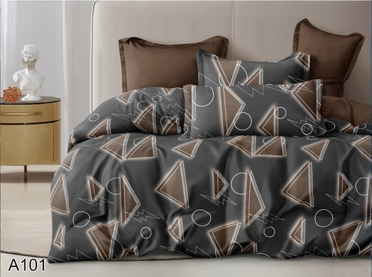 KOMPLET POŚCIELI 5D 100% SATYNA-BAWEŁNA 4CZ. 200/220