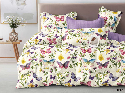 KOMPLET POŚCIELI 5D 100% SATYNA-BAWEŁNA 4CZ. 200/220