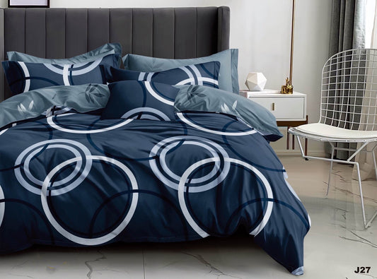 KOMPLET POŚCIELI 5D 100% SATYNA-BAWEŁNA 4CZ. 200/220