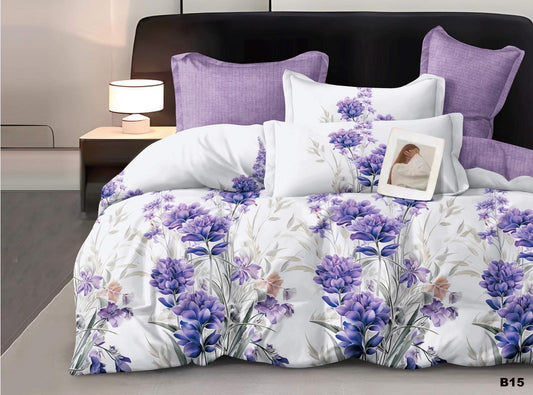 KOMPLET POŚCIELI 5D 100% SATYNA-BAWEŁNA 4CZ. 200/220