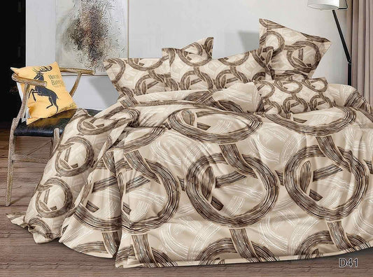 KOMPLET POŚCIELI 5D 100% SATYNA-BAWEŁNA 4CZ. 200/220