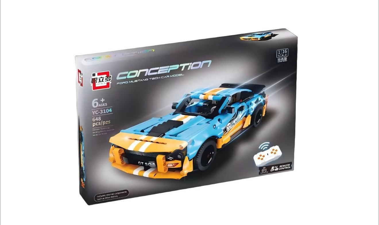 KLOCKI SAMOCHÓD Z PILOTEM USB