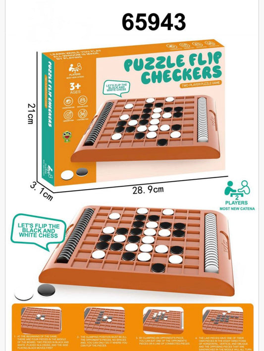 ZABAWKA LOGICZNA PUZZLE FLIP CHECKERS