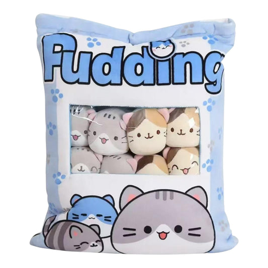 PODUSZKA Z MASKOTKAMI PUDDING 45 X 38 CM