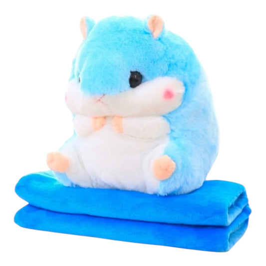 MASKOTKA CHOMIK Z KOCYKIEM 40CM