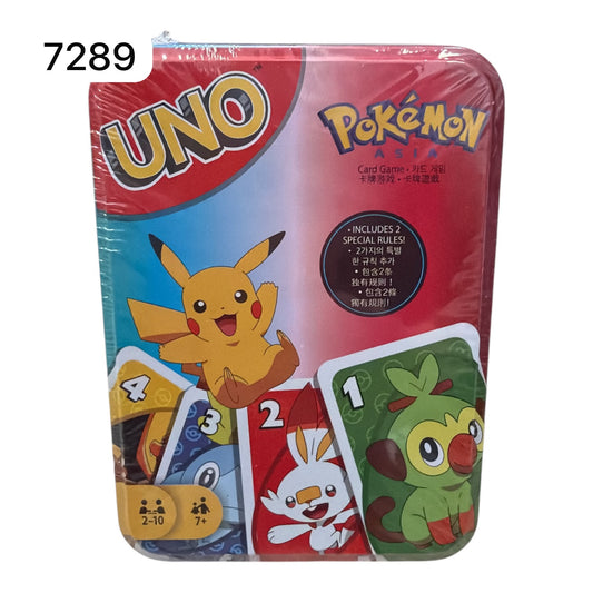 KARTY UNO POKEMON W METALOWYM PUDEŁKU